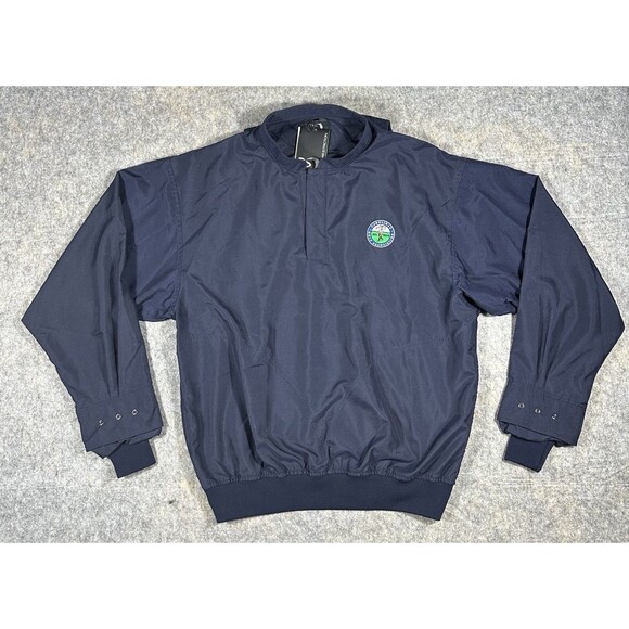 Zero Restriction Lightweight Windshirt Men’s M Golf Blue 1/4 Snap Jacket READ - Picture 1 of 13
